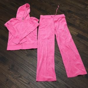 Barbie pink Juicy Couture velour suit